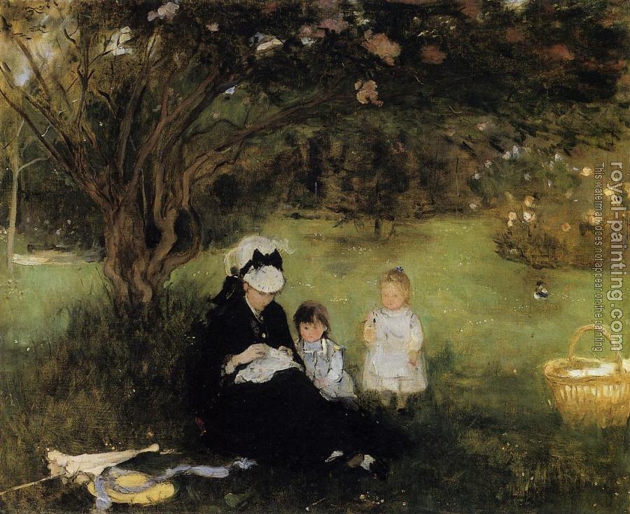 Berthe Morisot : Lilacs at Maurencourt
